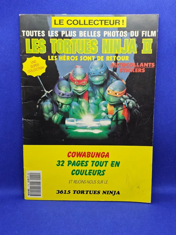 Album Stickers Les Tortues Ninja II Les Héros sont de Retour Tournon 1991