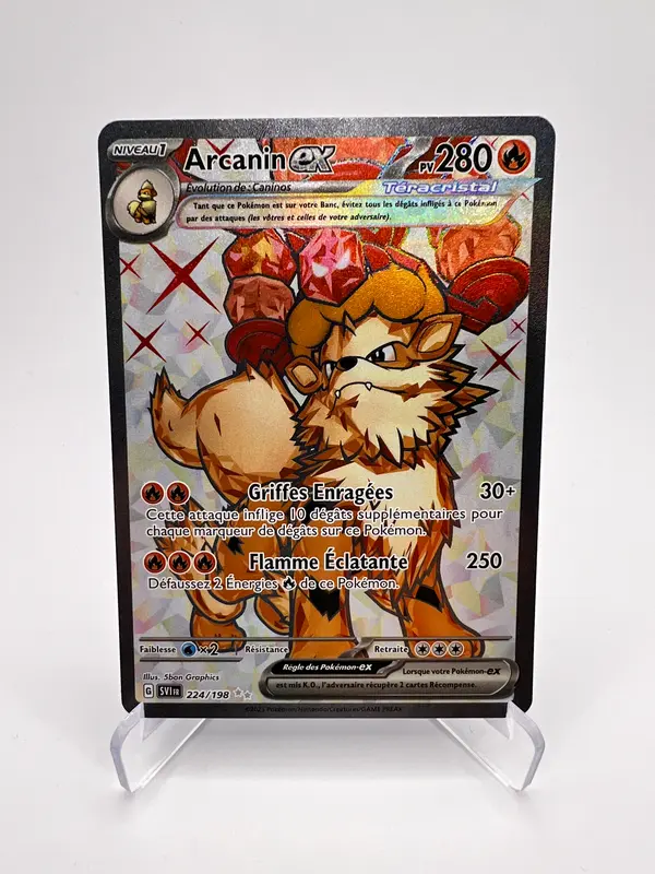 Arcanin ex 224/198 – Carte Pokémon Ultra Rare
