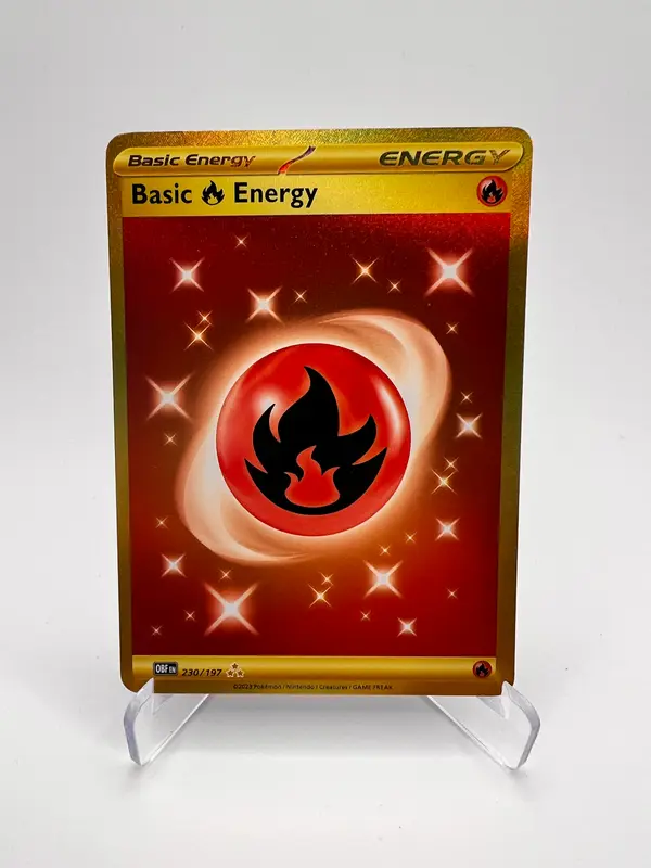 Basic Fire Energy 230/197 - Flammes Obsidiennes – Flammes Obsidiennes – Carte Pokémon Double Rare
