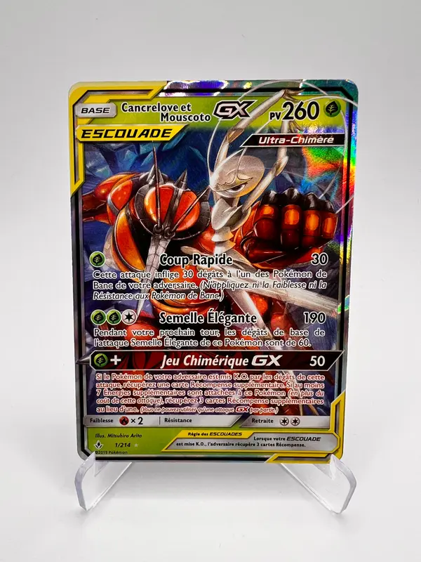 Cancrelove et Mouscoto 1/214 - Tonnerre Perdu – Tonnerre Perdu – Carte Pokémon Ultra Rare