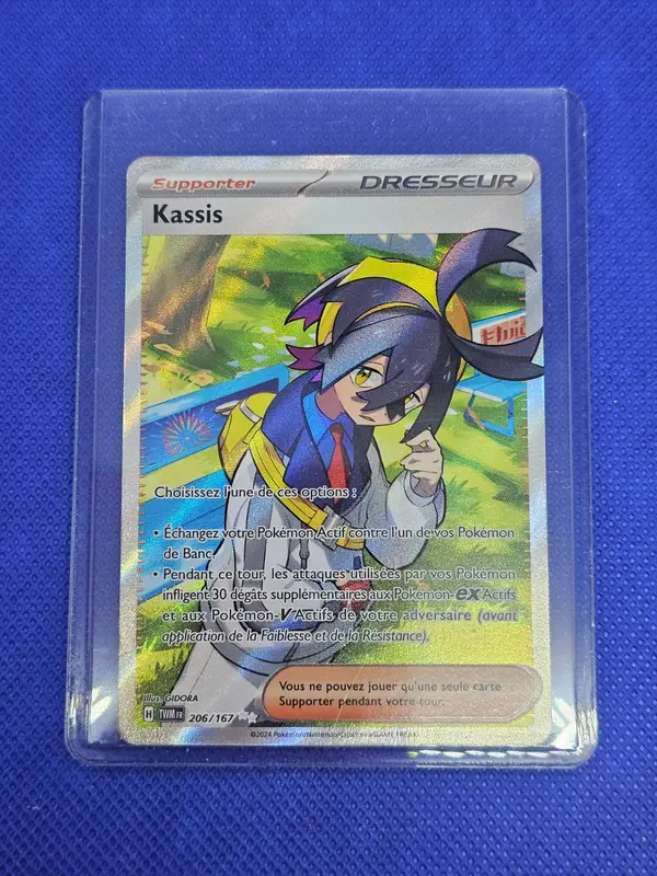 Carte Pokémon Kassis 206/167 Ultra Rare Mascarade Crépusculaire