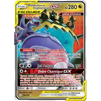 Carte Pokémon Mandrillon & Engloutyran GX RR 066/095 Alter Genesis sm12