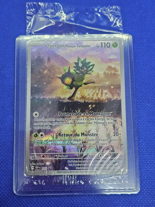 Carte Pokémon Ogerpon Masque Turquoise 123 Promo SV