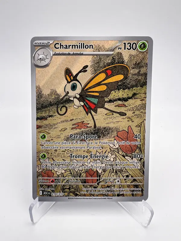 Charmillon 219/217 – AR – Héros Transcendants – NM – Carte Pokémon