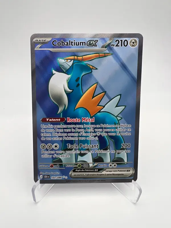 Cobaltium ex 103/086 - Chaos Ascendant - FR - Pokémon ex Ultra Rare
