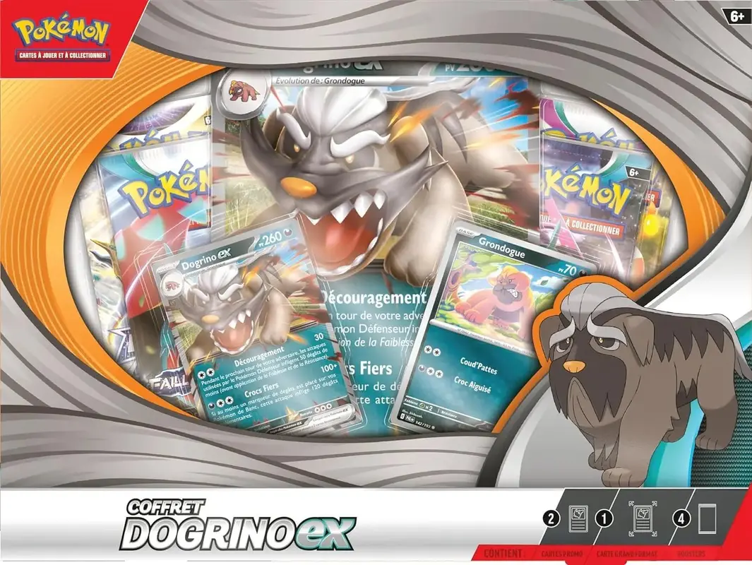 Coffret Dogrino Ex | Pikadi-Collect | Pikadi-Collect – Carte Pokémon Double Rare