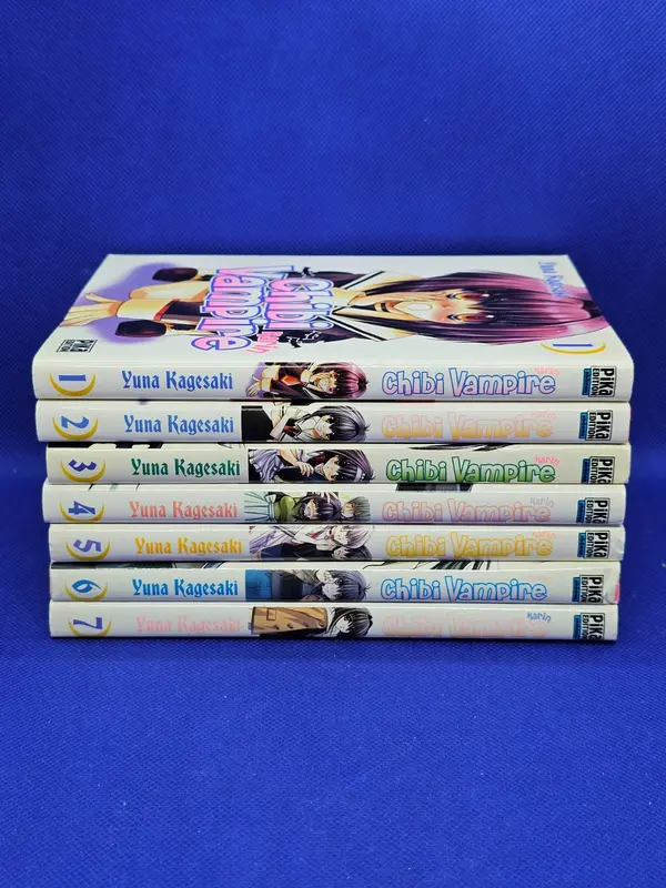 Lot Manga Chibi Vampire Karin Tomes 1 à 7 Yuna Kagesaki Pika Édition