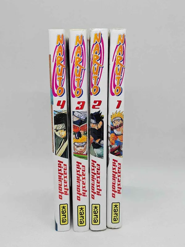 Lot Naruto Tomes 1 à 4, Manga Shonen, Kana, Masashi Kishimoto, VF