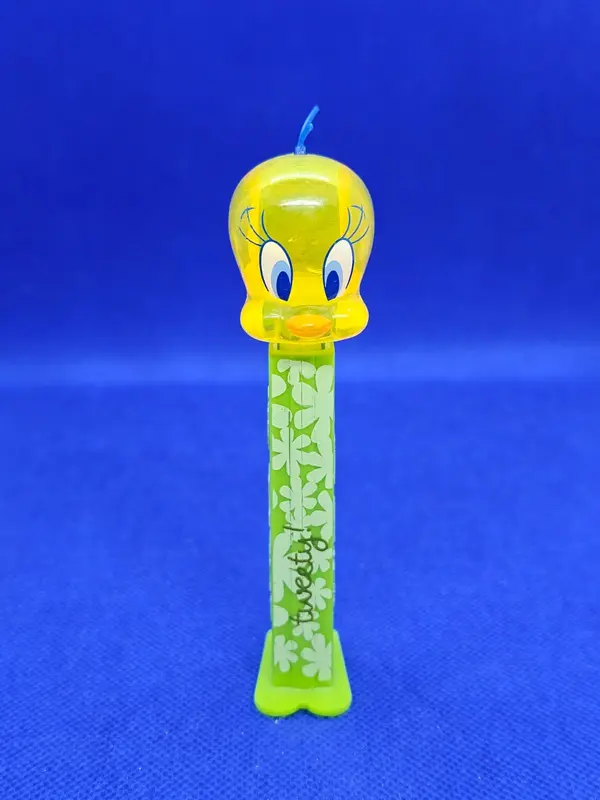 PEZ Titi Tweety Bird, Looney Tunes, Warner Bros, Édition Florale, Vintage, Loose