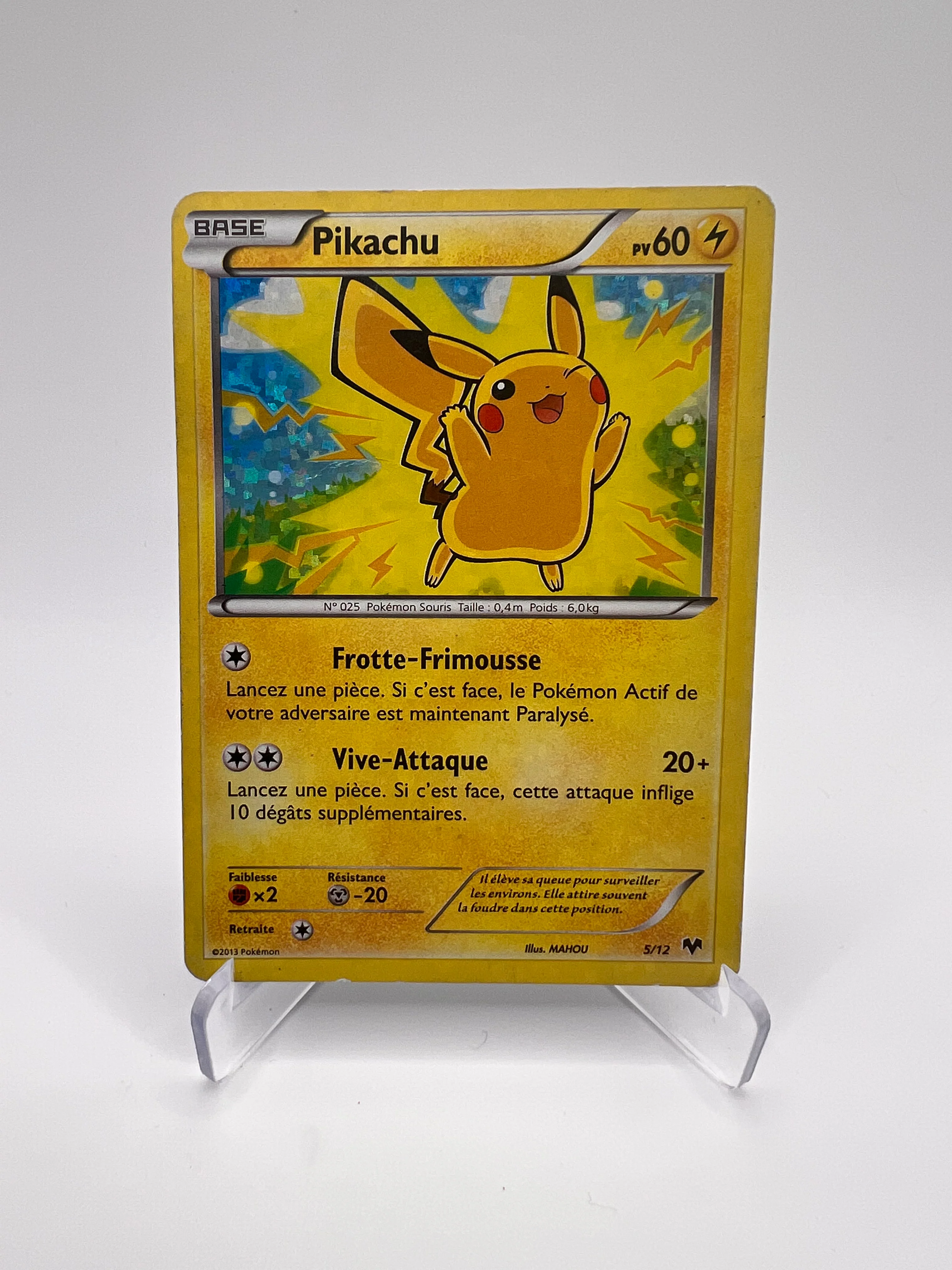 Pikachu 5/12 – Carte Pokémon Common