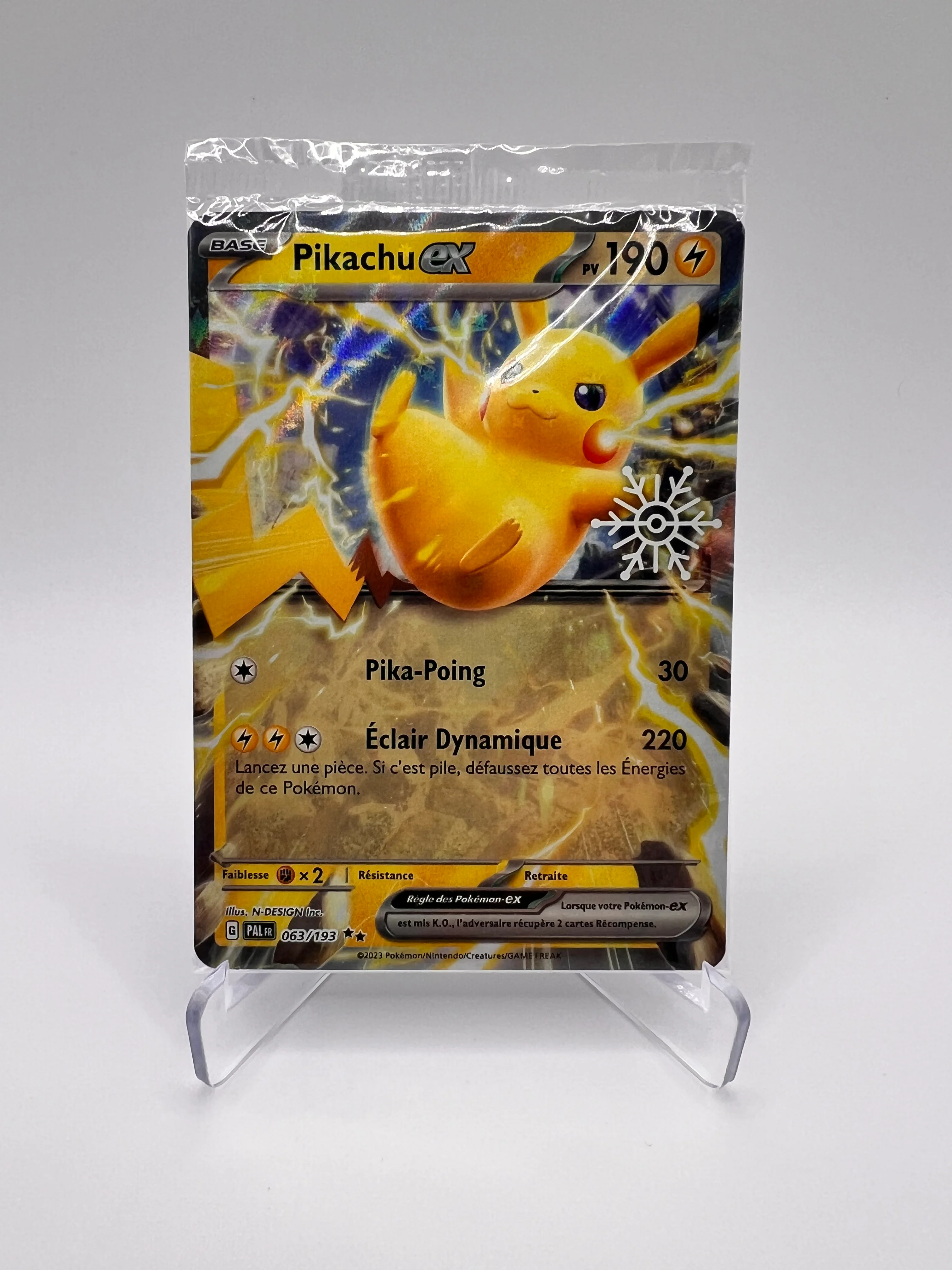 Pikachu ex 063/193 - Évolutions à Paldea – Evolutions A Paldea – Carte Pokémon Ultra Rare