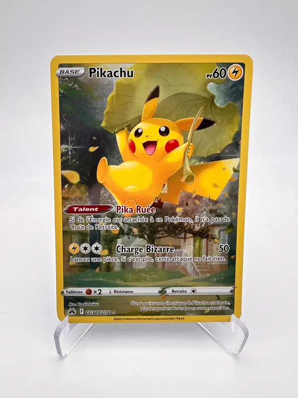 Pikachu GG30/GG70 – GG – Zénith Suprême – NM – Carte Pokémon