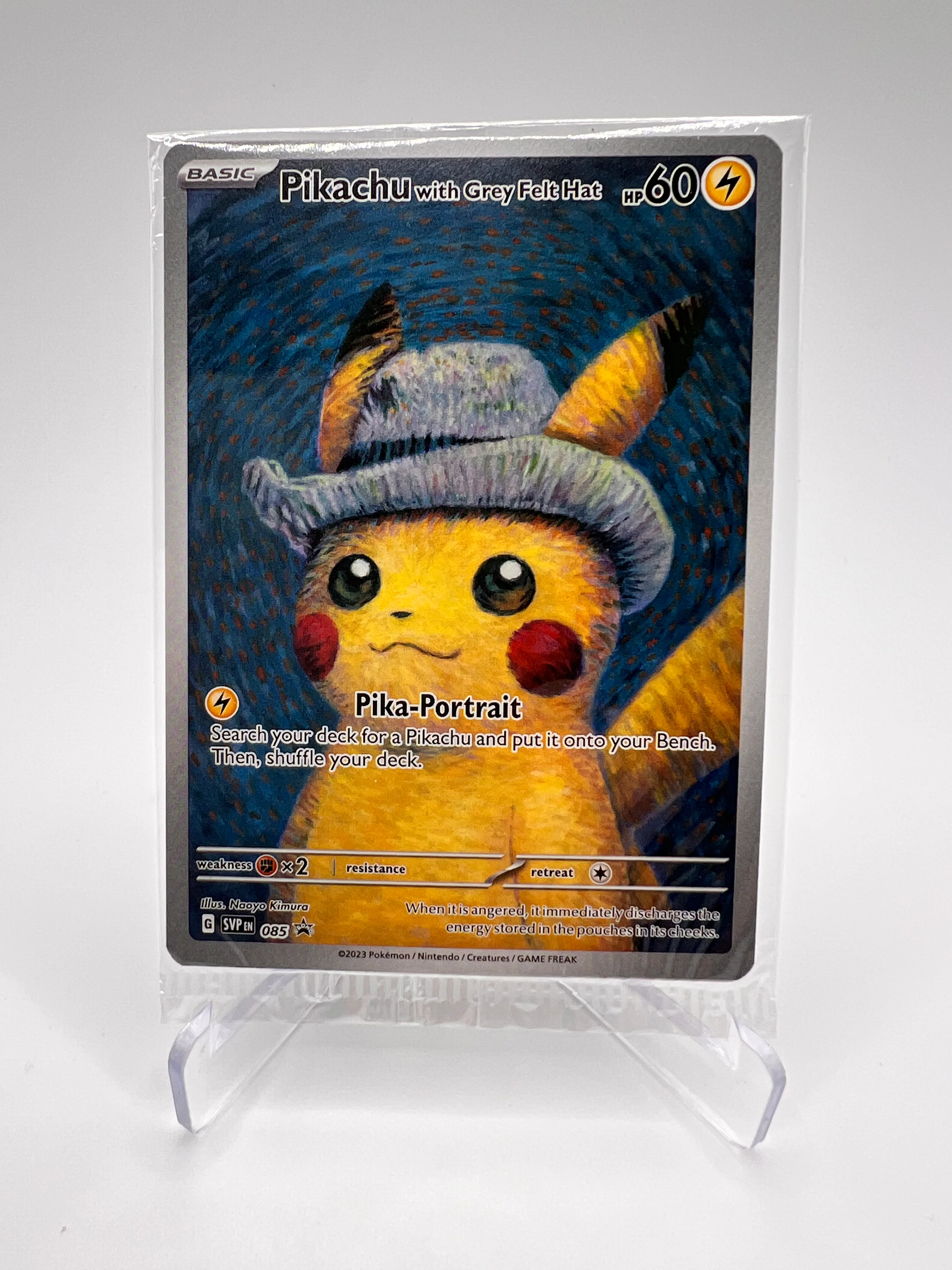 Pikachu with Grey Felt Hat 085 Eng – Carte Pokémon Rare