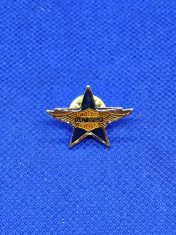 Pin’s Motor Harley Davidson Cycles Étoile Ailée Moto Biker Vintage Années 1990