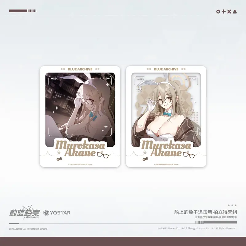 Polaroid Set [Blue Archive] - Murokasa Akane (Bunny Ver.) - Bunny Chaser on Board