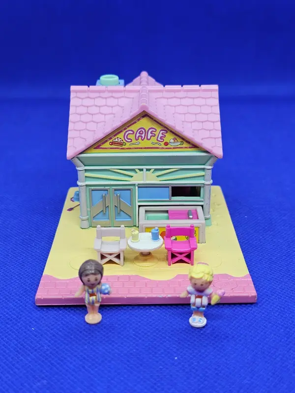 Polly Pocket Beach Café Bluebird 1993 Mini Playset Complet Figurines