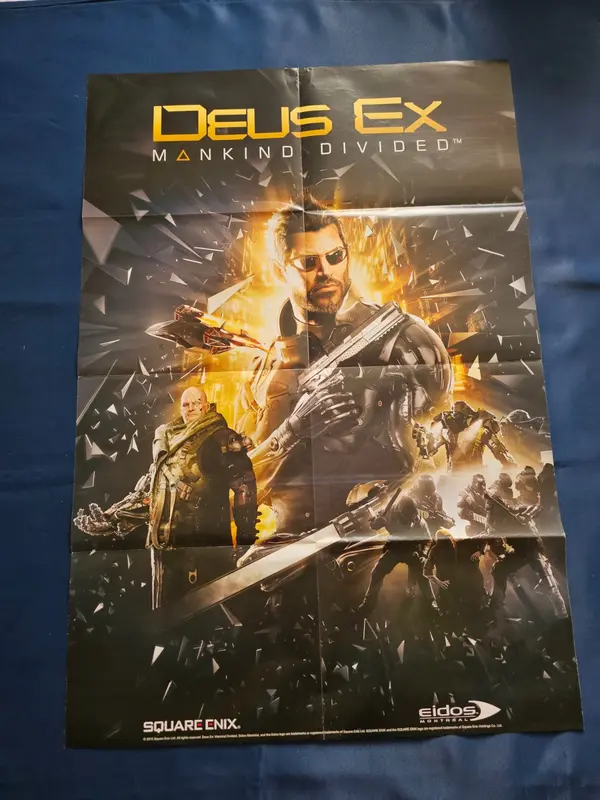 Poster Recto Verso Batman Arkham Knight Deus Ex Mankind Divided Warner Square