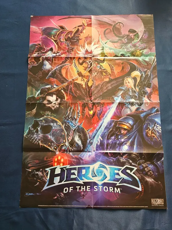 Poster Recto Verso The Division Heroes of the Storm Ubisoft Blizzard 2015 60x90