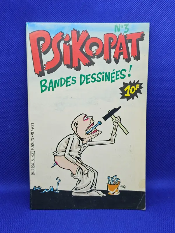 Psikopat N°3 Mars 1985 Magazine BD Satirique Willem Vintage
