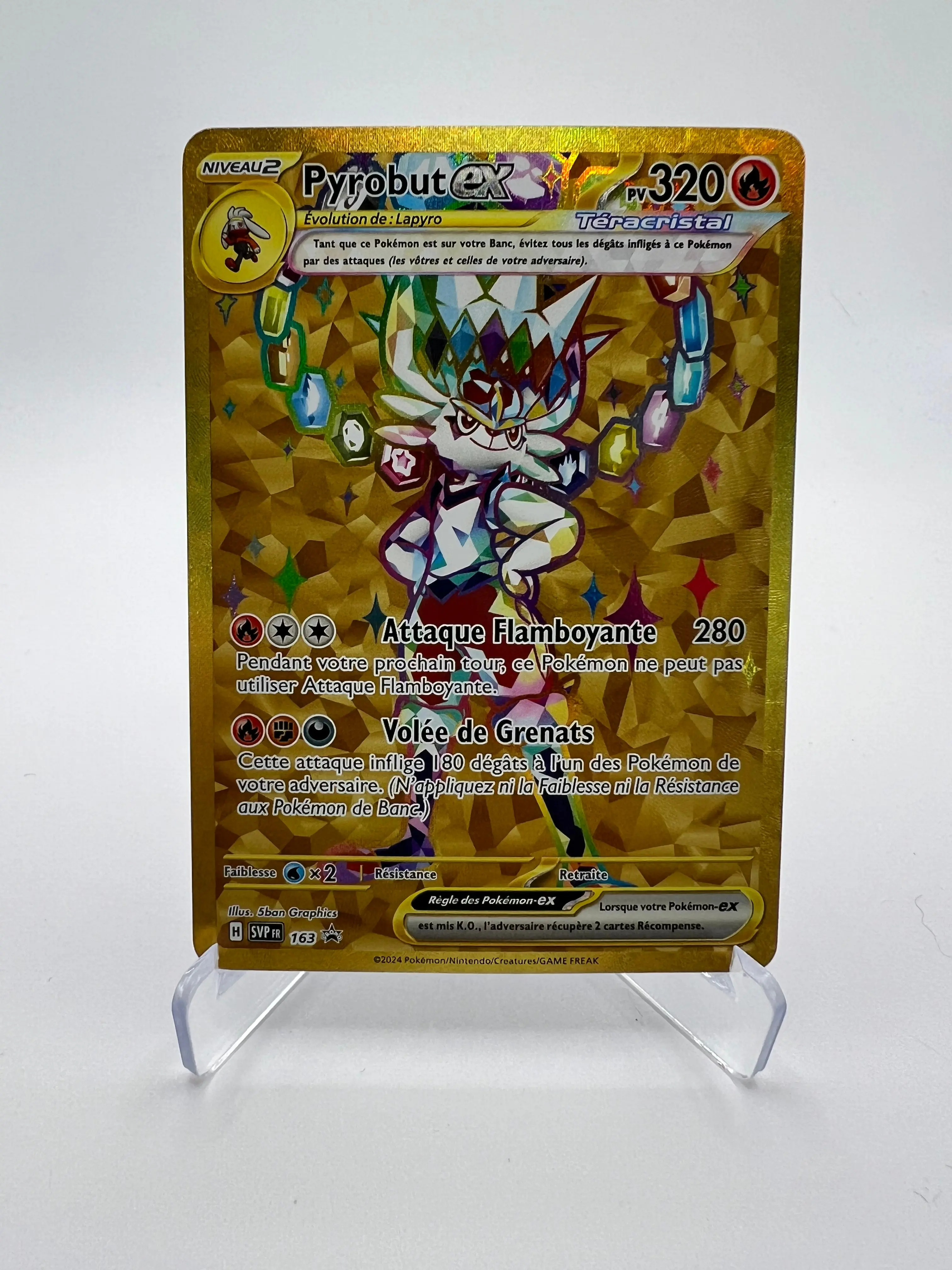 Pyrobut ex 163 – Carte Pokémon Promo
