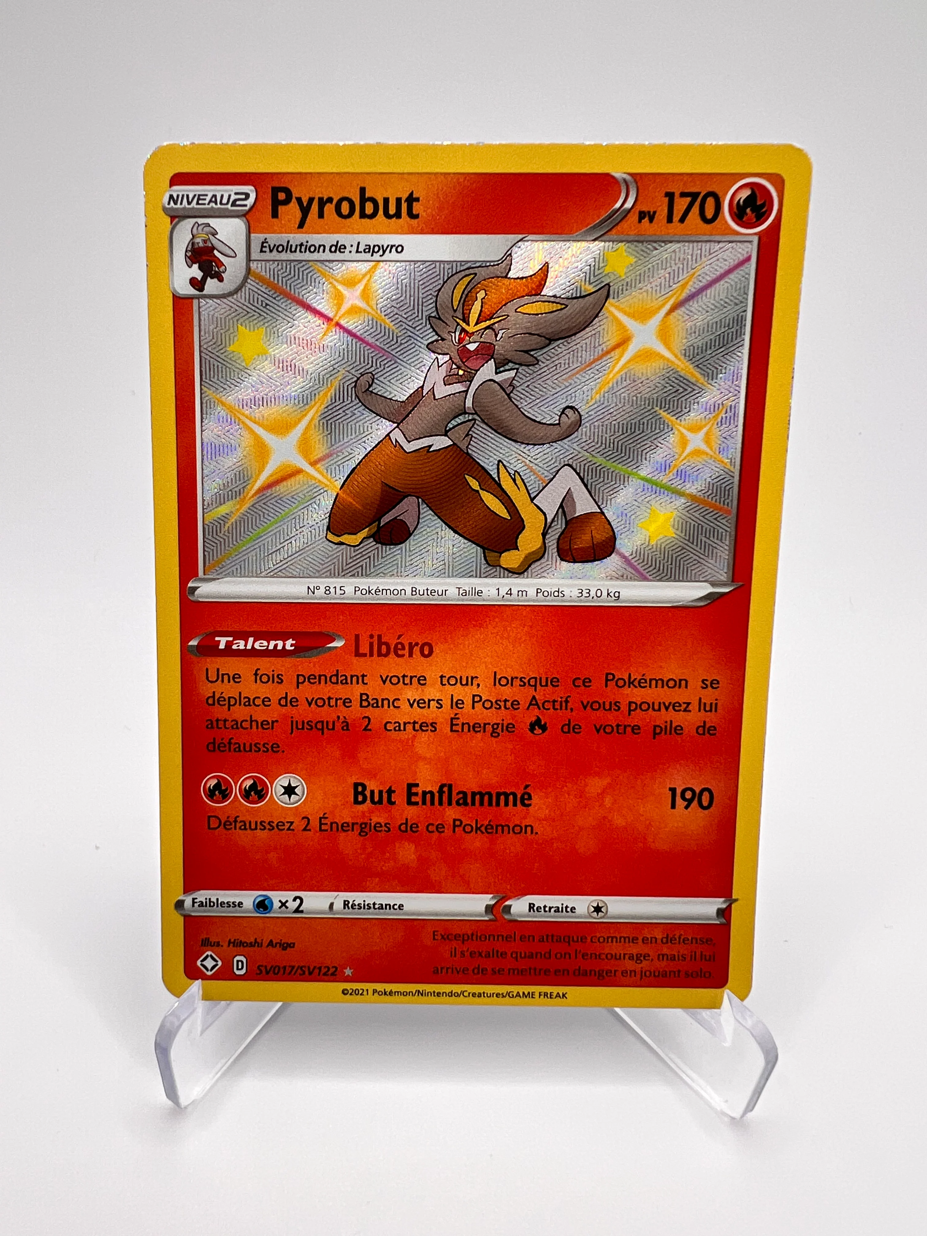 Pyrobut SV17/SV122 – Carte Pokémon Shiny