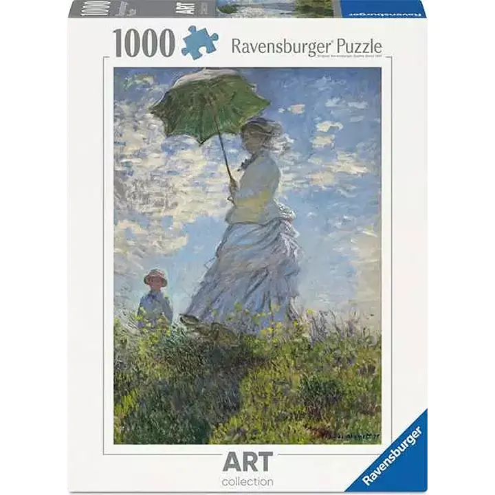 Ravensburger - Femme à l'ombrelle tournée vers la gauche - Puzzle 1000 pièces