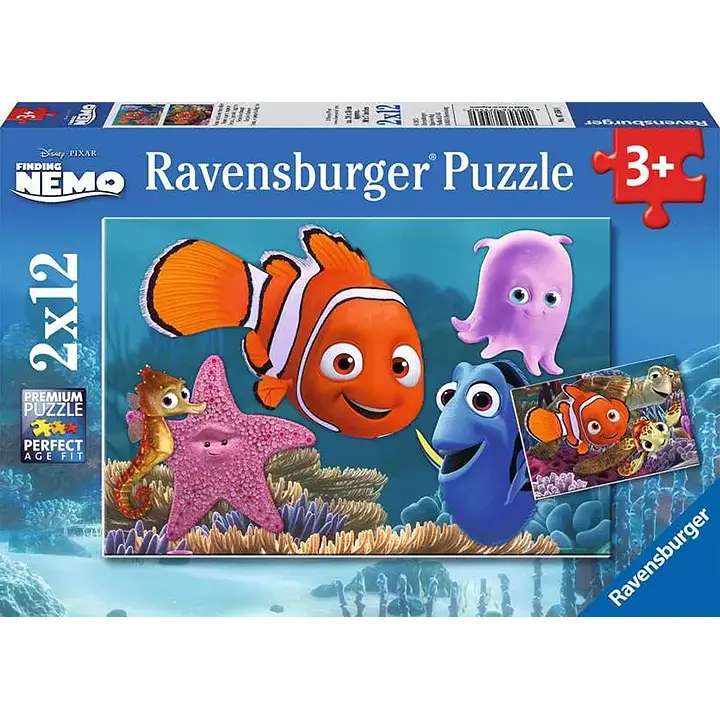 Ravensburger - Némo le petit fugeur - 2 Puzzles 12 pièces