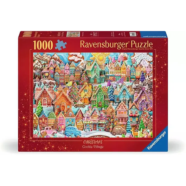 Ravensburger - Puzzle 1000p - Noël au village des cookies