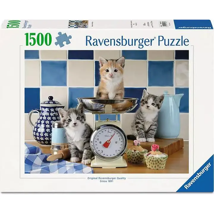 Ravensburger - Puzzle 1500p - Chatons dans la cuisine