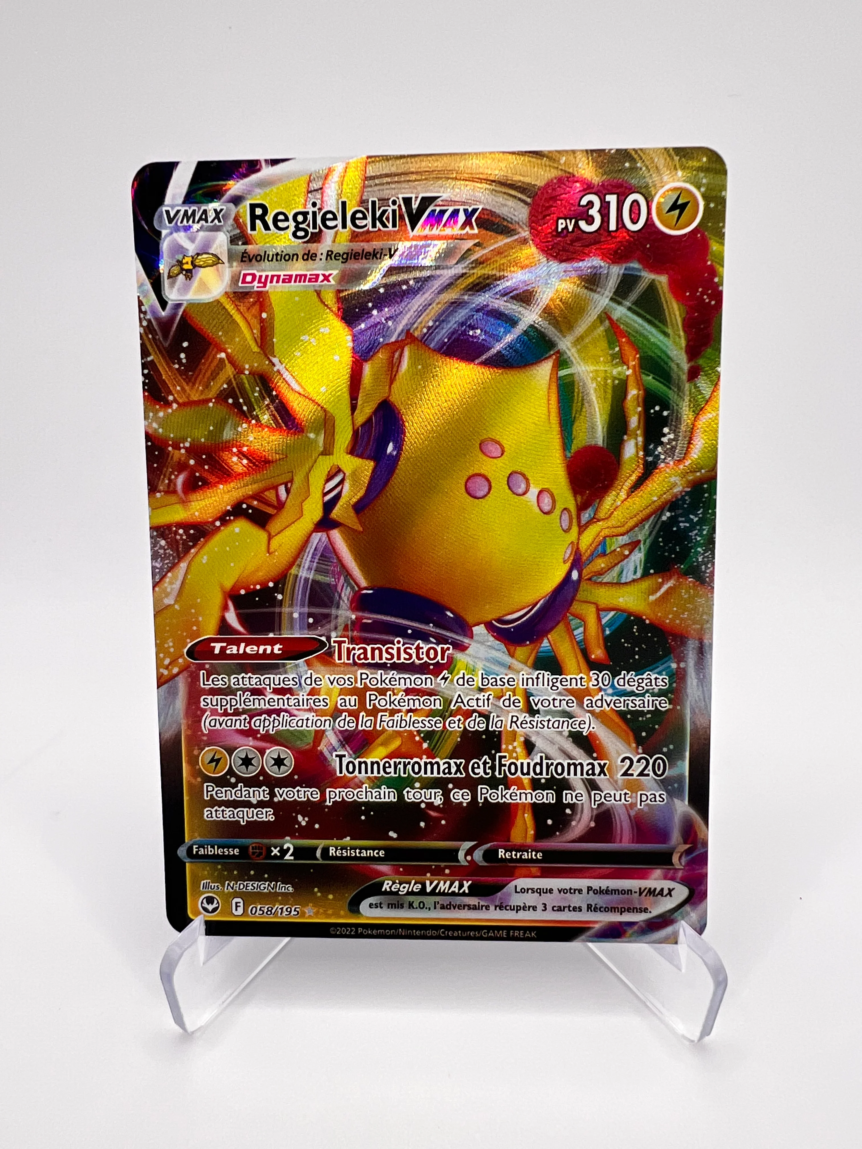 Regielki VMAX 058/195 - Tempete Argentee – Tempete Argentee – Carte Pokémon Unknown