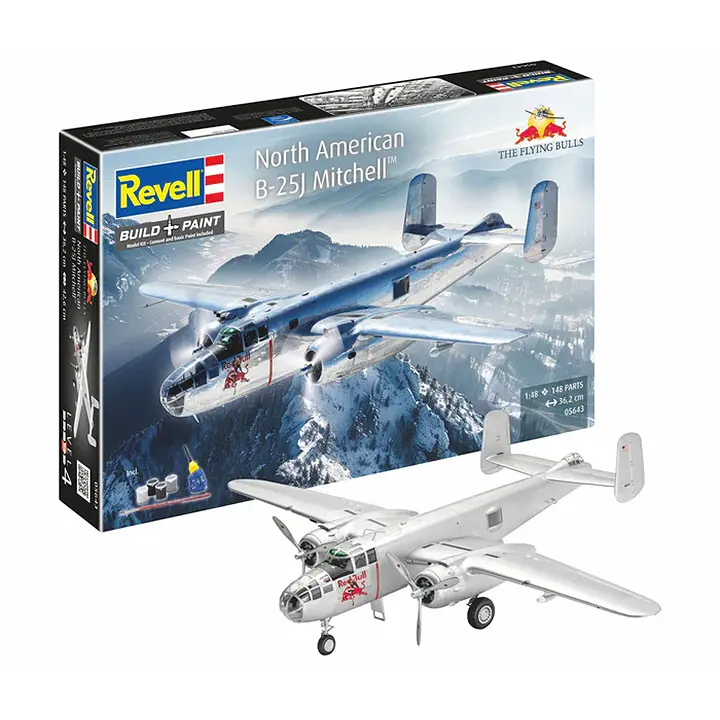 Revell - Coffret cadeau Flying Bulls B-25J Mitchell - Réf 05643 - 1/48