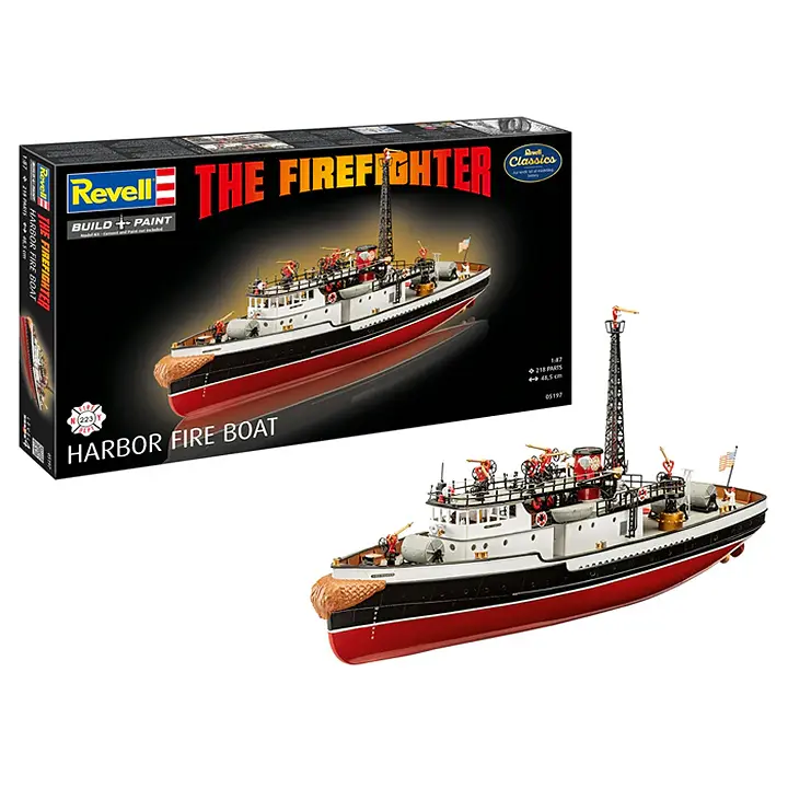 Revell - Firefighter boat - " Harbor Fire Boat " - Réf 05197 - 1/87