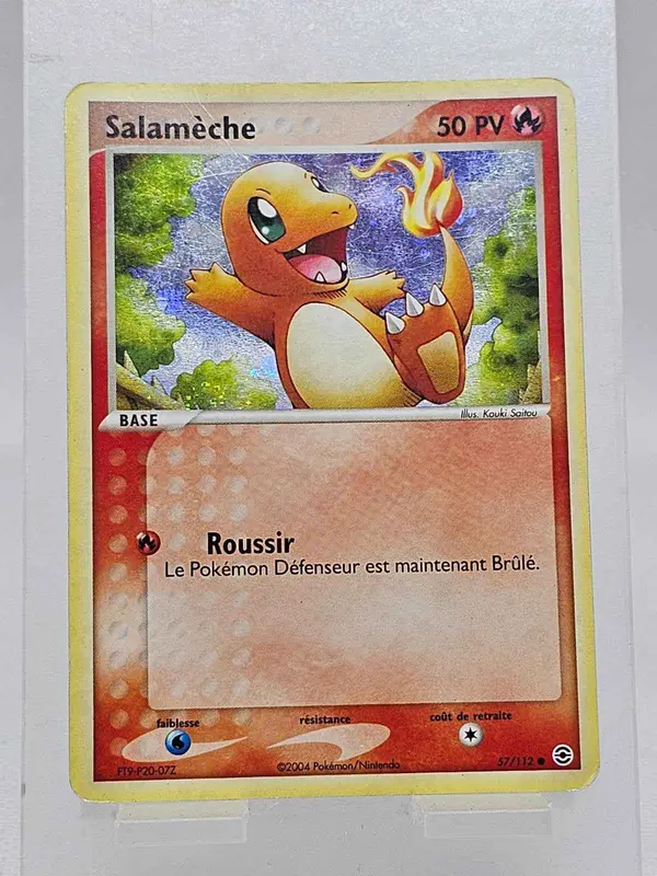Salamèche Reverse Holo, EX Rouge Feu Vert Feuille, Pokémon, 2004, 57/112
