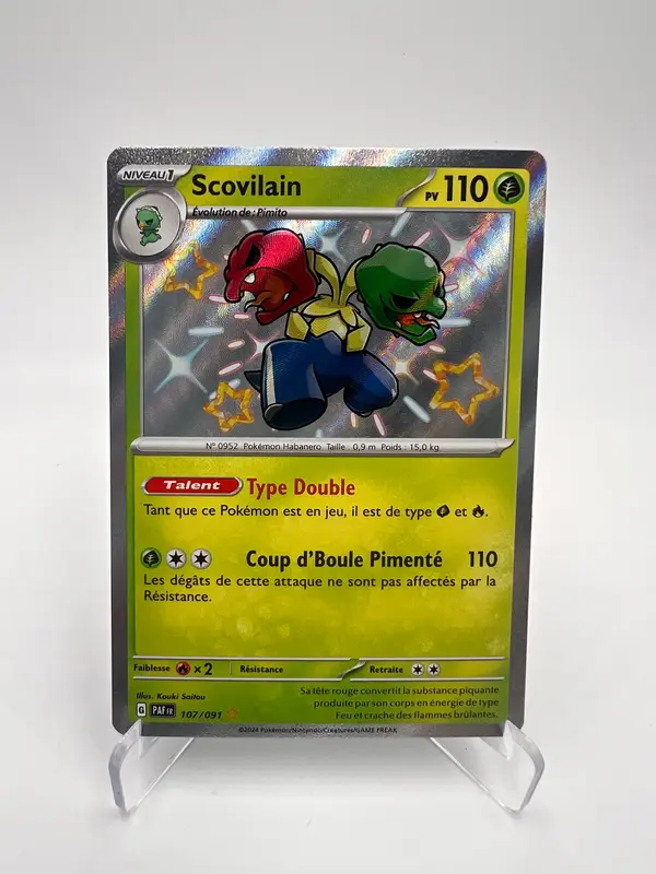 Scovilain 107/091 – Shiny – Destinées de Paldea – NM – Carte Pokémon